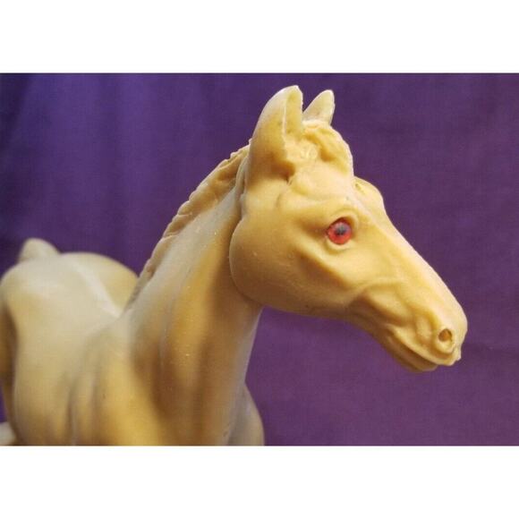 Vintage large & heavy Horse Marble look Resin Casting Statue Figurine - Picture 6 of 10